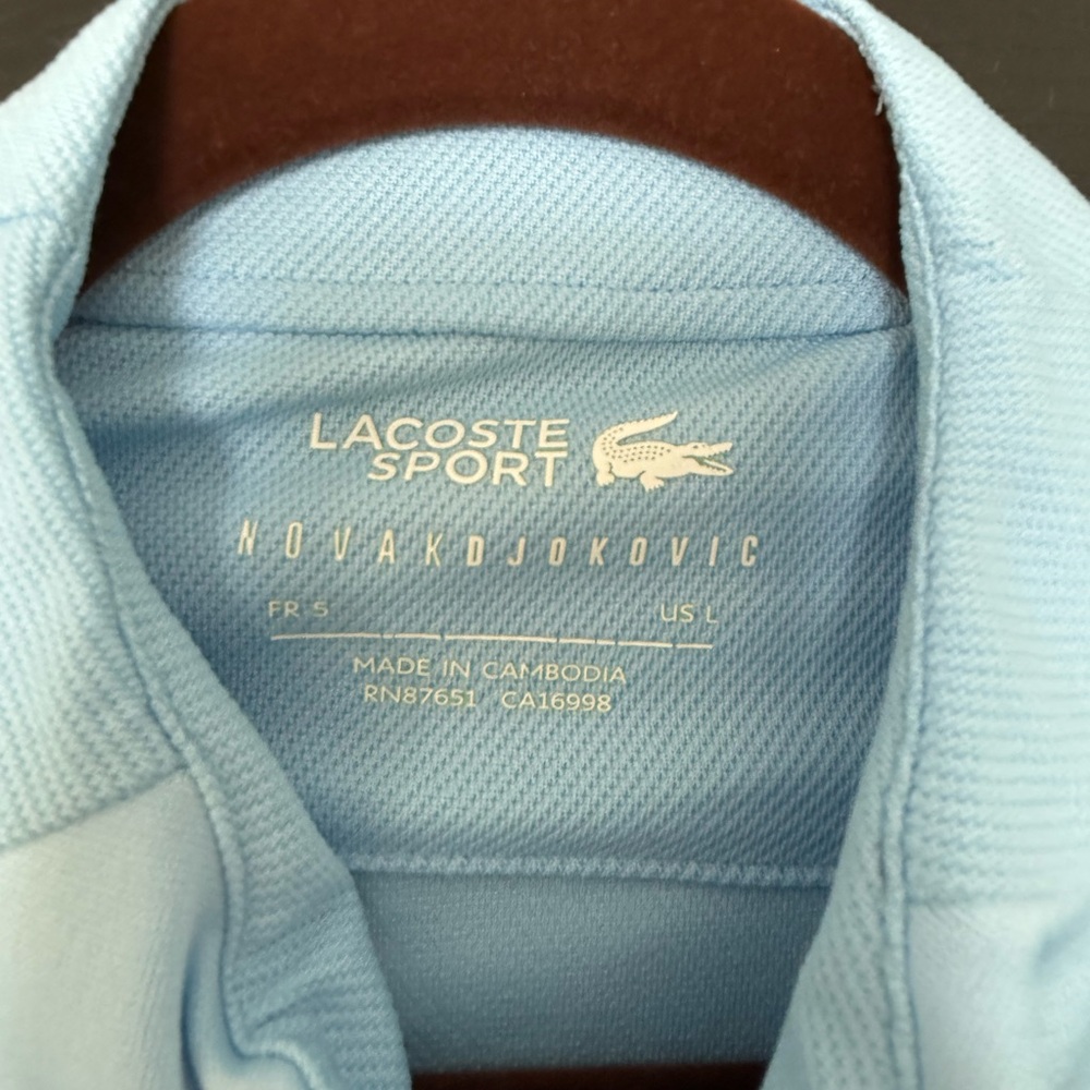 Lacoste Sport Sky Blue Polo - Picture 2 of 5